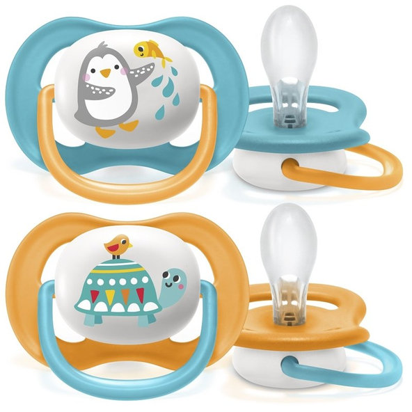 Philips AVENT dudlík Ultra Air 6–18 m chlapecký zvířátka 2 ks