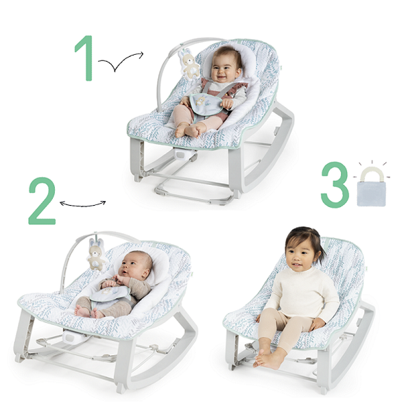Ingenuity vibrační houpátko 3v1 Keep Cozy Spruce 0 m+ do 18 kg