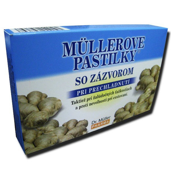 Müllerovy pastilky se zázvorem 24 pastilek