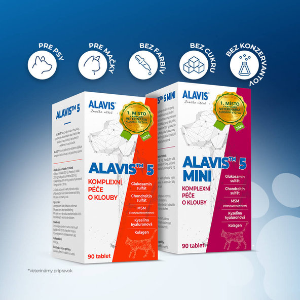 ALAVIS 5 kloubní výživa pro psy a kočky 90 tablet