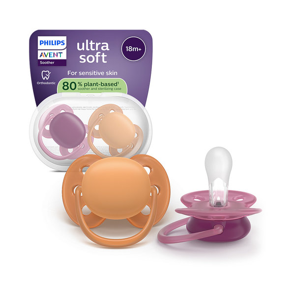 Philips AVENT Dudlík Ultra soft holka 18m+ 2 ks