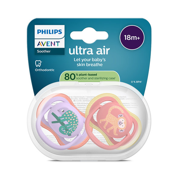 Philips AVENT DUDLÍK Ultra air 18+m dívka 2ks