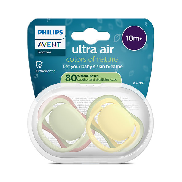 Philips AVENT Dudlík Ultra air 18m+ neutral 2ks