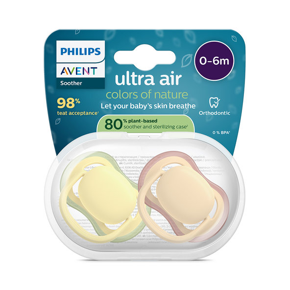 Philips AVENT Dudlík Ultra air 0-6 m neutral 2ks