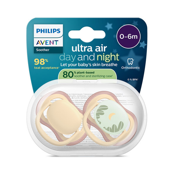 Philips AVENT Dudlík Ultra air denní a noční 0-6 m 2 ks