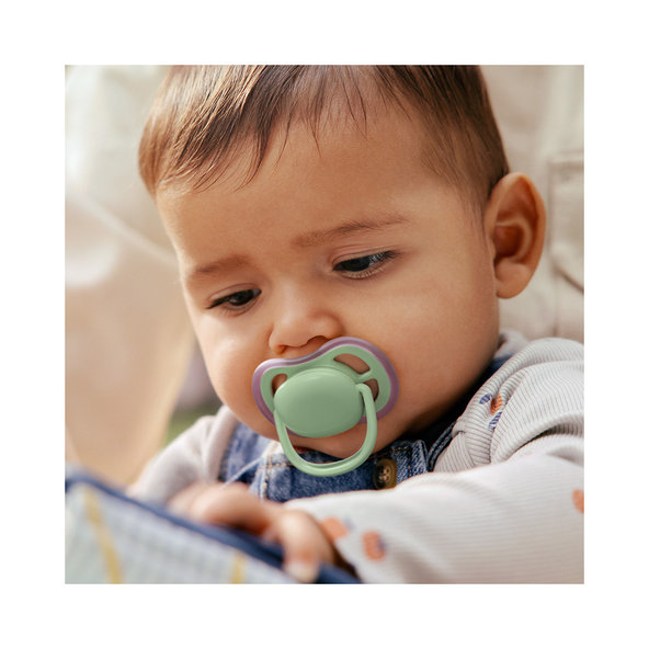Philips AVENT Dudlík Ultra air 6-18 m růžový/zelený 2ks