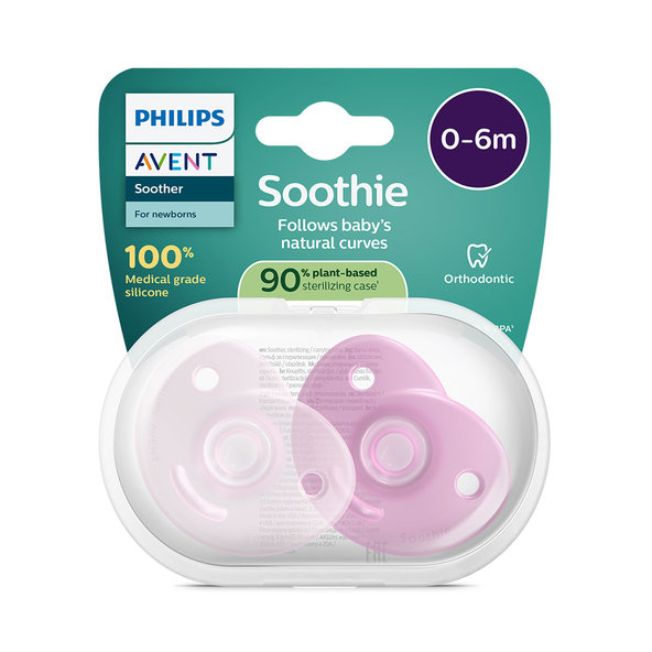Philips AVENT Dudlík Soothie holka 0-6m 2 ks