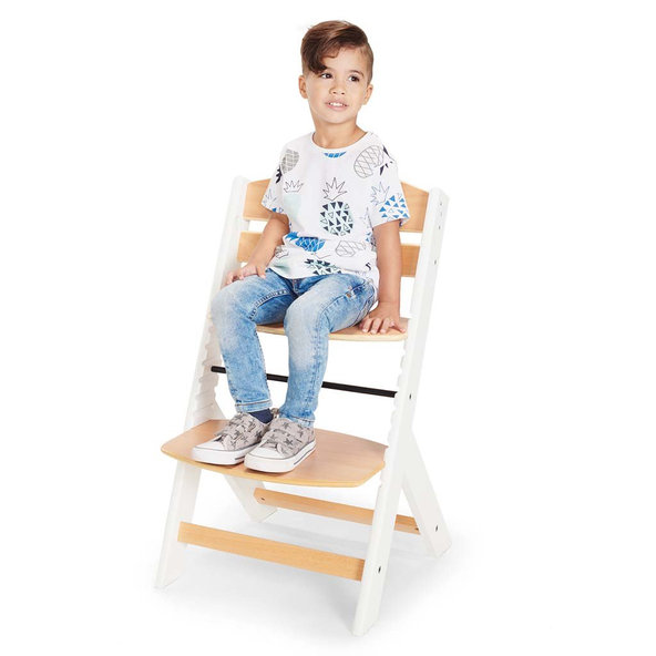 Kinderkraft jedálenská stolička Enock s vložkou White
