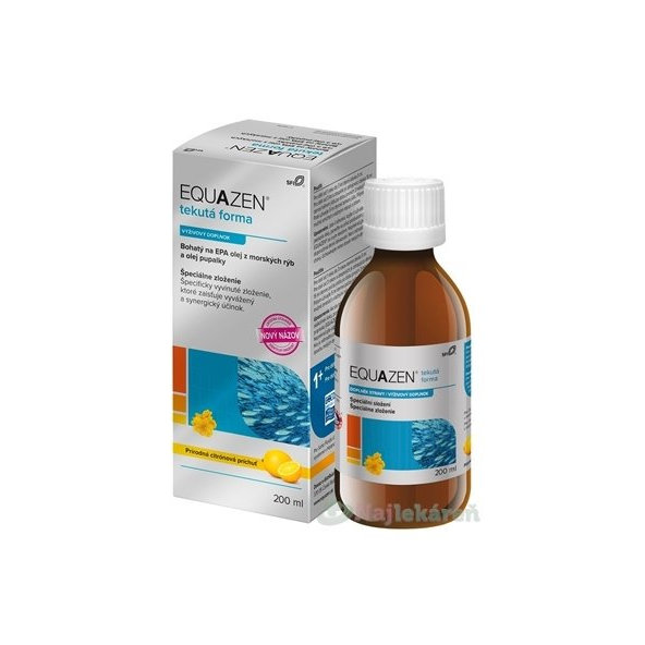 Equazen Omega 3 + Omega 6 citron 200 ml olej