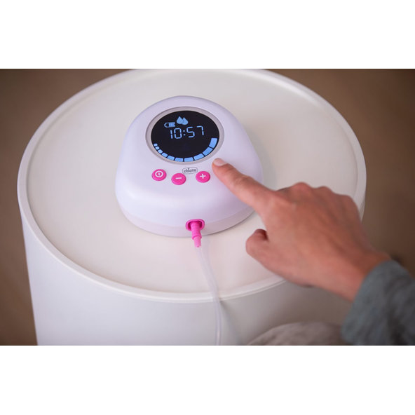 CHICCO elektronická odsávačka mateřského mléka Single Pink