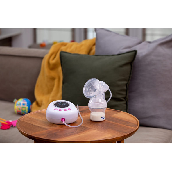 CHICCO elektronická odsávačka mateřského mléka Single Pink