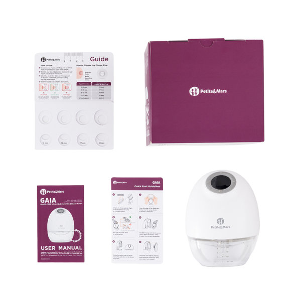 PETITE&MARS Odsávačka mateřského mléka elektrická handsfree Gaia Duo