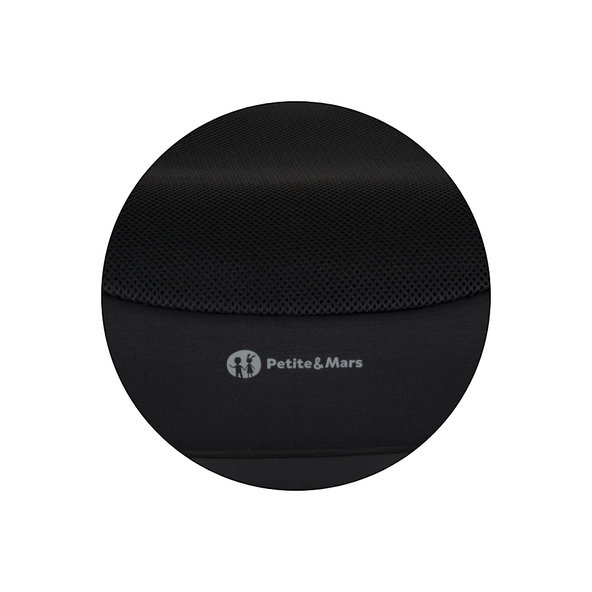 PETITE&MARS Podsedák Optimus Pro i-Size Air Coal Black 125–150 cm