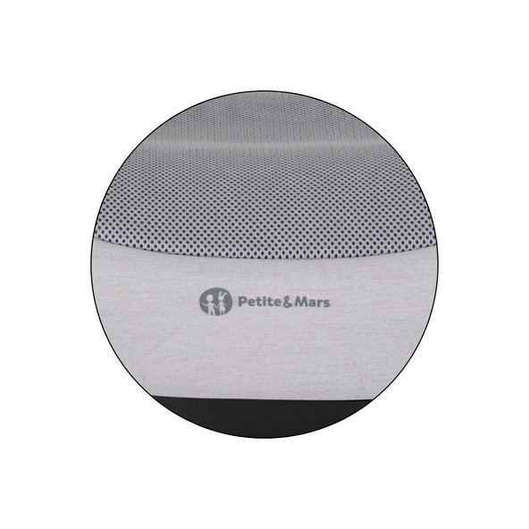 PETITE&MARS Podsedák Optimus Pro i-Size Air Gentle Grey 125–150 cm