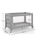 KINDERKRAFT cestovní postýlka Leody Up Grey