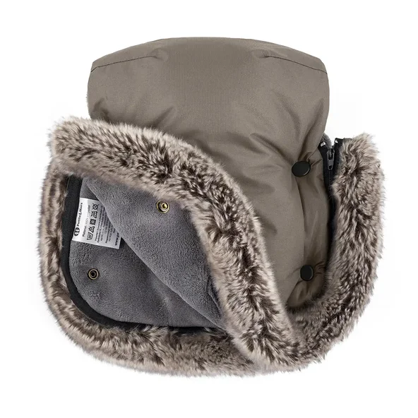 PETITE&MARS Set fusak Comfy 4v1 + rukavice Furry Mocha Mousse