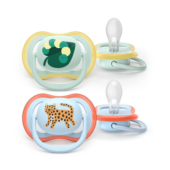Philips AVENT Ultra air dudlík modrý/zelený kluk 0–6 m 2 ks