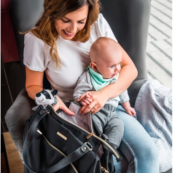 Babyono Coco přebalovací taška černá