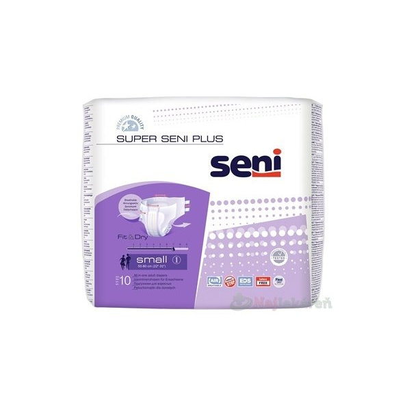 Super Seni Plus Small 1 plenkové inkontinenční kalhotky 10 ks