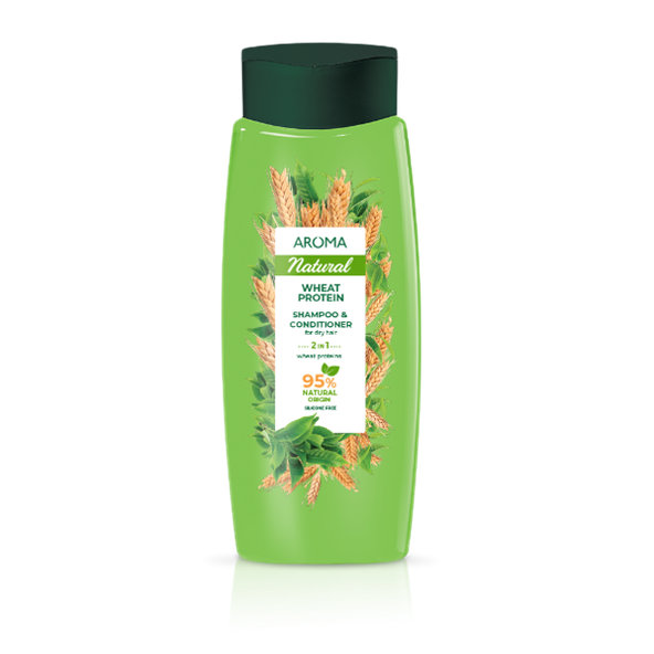 Aroma Wheat Protein šampon a kondicionér 2 v 1 na suché vlasy 400 ml