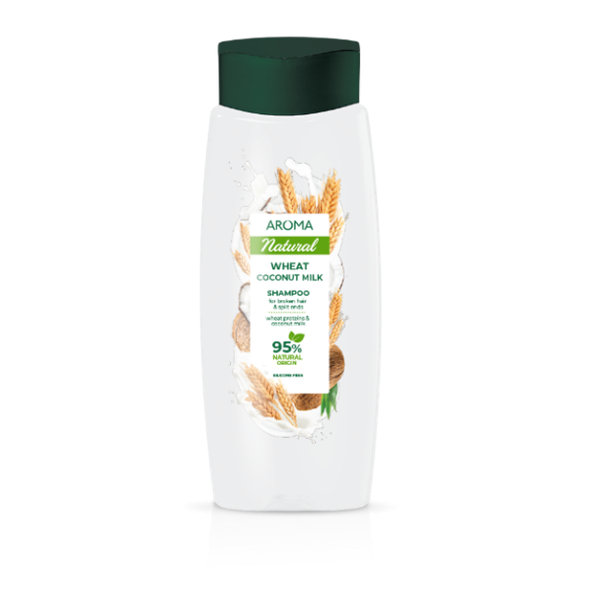 Aroma Wheat & Coconut Milk šampon na lámavé vlasy a konečky 400 ml