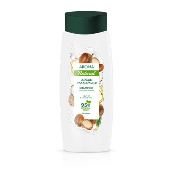 Aroma Argan & Coconut Milk šampon pro objem a lesk 400 ml