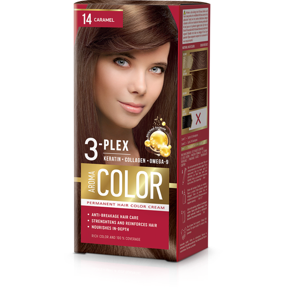 Aroma Color barva na vlasy karamel č. 14