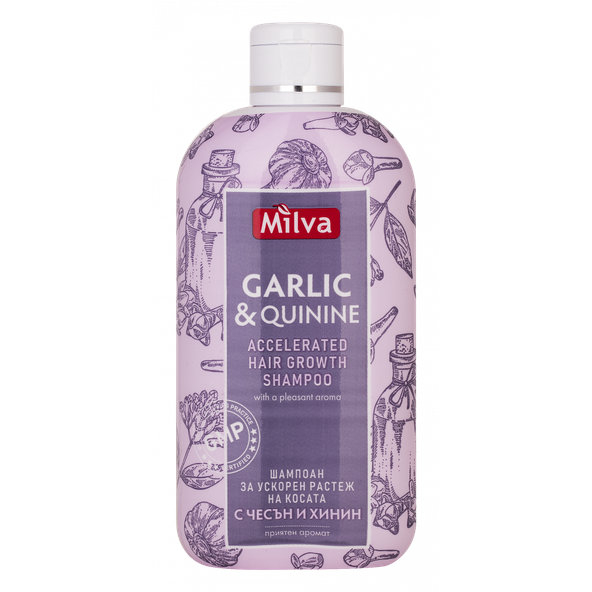 MILVA šampon s česnekem a chinínem 200 ml