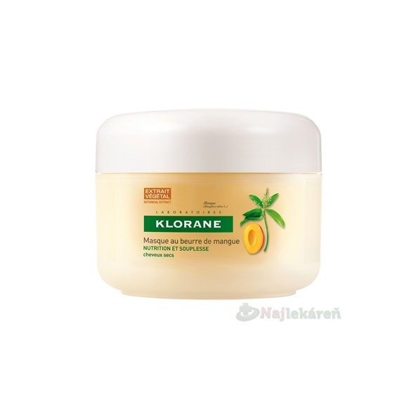 KLORANE mango maska na suché a poškozené vlasy 150 ml