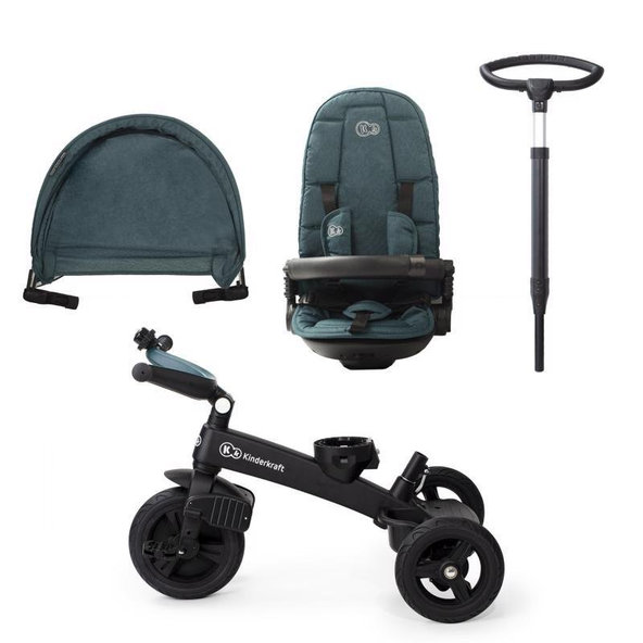 Kinderkraft trojkolka Easytwist Midnight Green