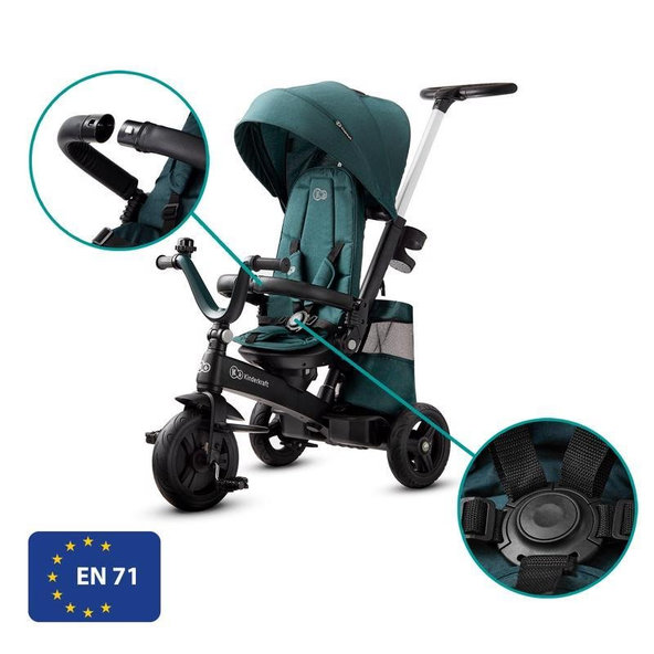 Kinderkraft trojkolka Easytwist Midnight Green
