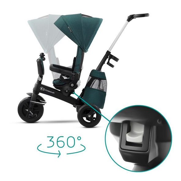 Kinderkraft trojkolka Easytwist Midnight Green