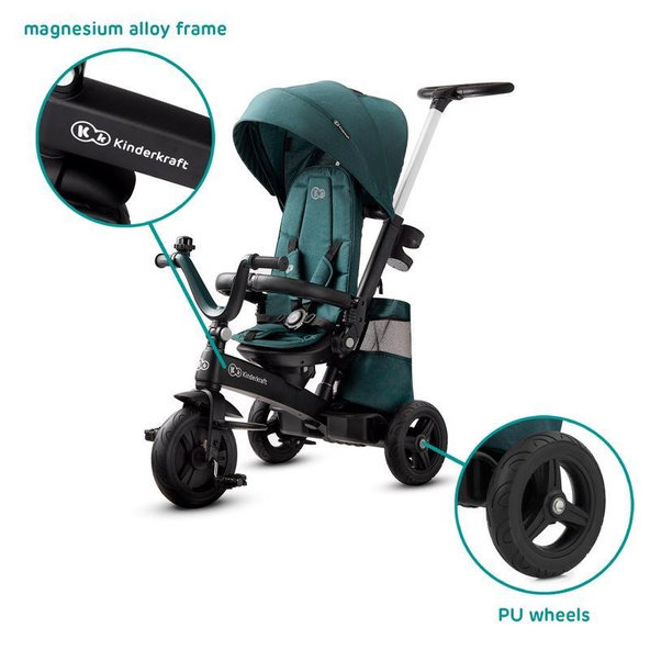 Kinderkraft trojkolka Easytwist Midnight Green