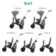 Kinderkraft trojkolka Easytwist Platinum Grey