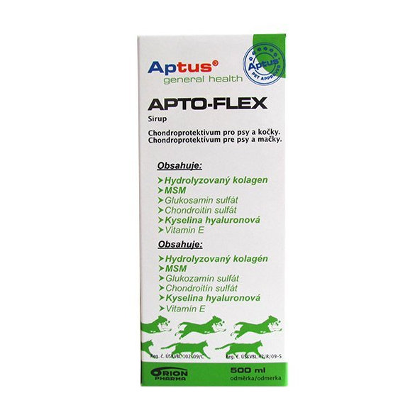 Aptus Apto-Flex sirup na klouby pro psy a kočky 500 ml