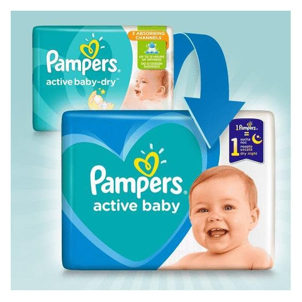 Pampers Active Baby jednorázové pleny 6–10 kg vel. 3 208 ks
