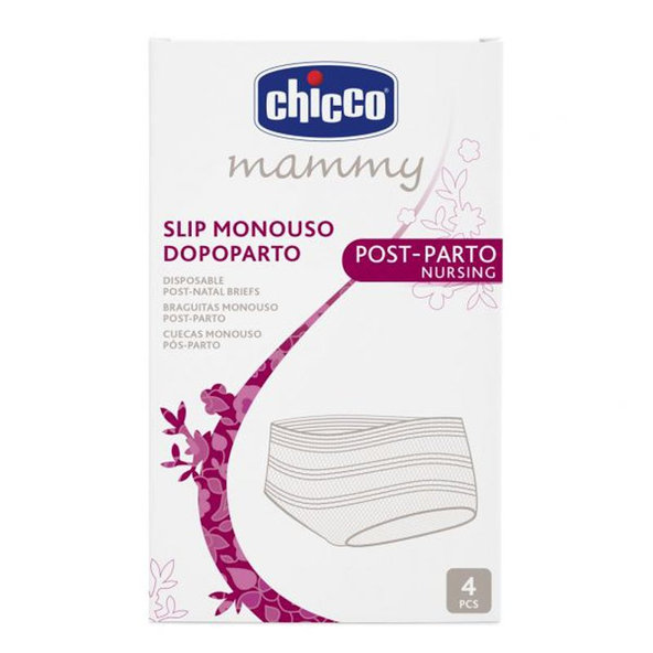 Chicco poporodní vložky 30 ks + elastické kalhotky 4 ks