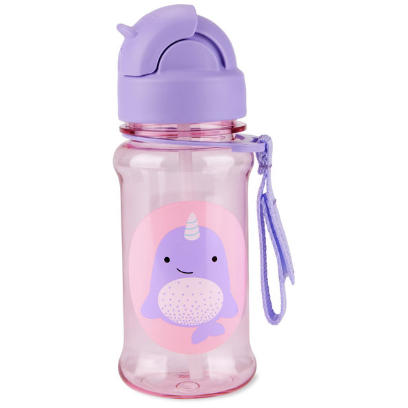 SKIP HOP Zoo tritan láhev s brčkem Narval 12 m+ 355 ml