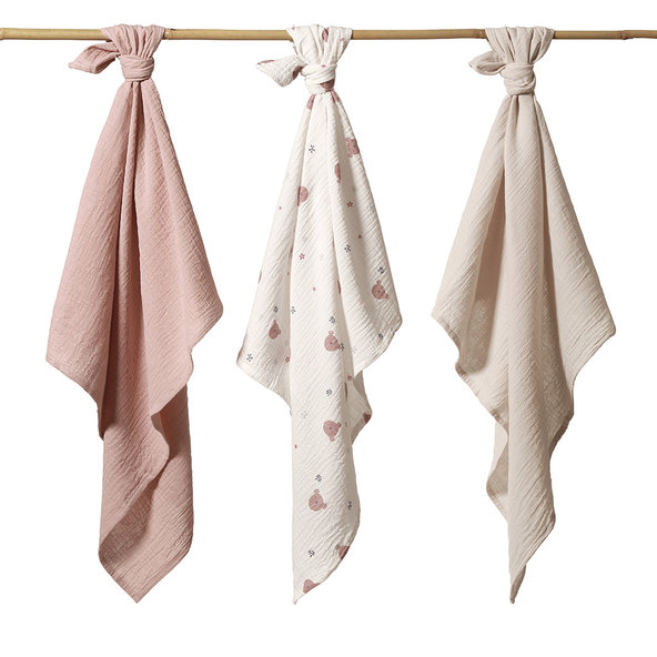 Babyono Super Soft mušelínové pleny 70×70 cm hnědá 3 ks