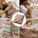 Babyono deka z přírodní bavlny 0 m+ 75×100 cm tmavě béžová