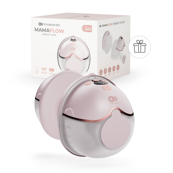 Kinderkraft odsávačka mlieka Single Hands-free Mamaflow Pink