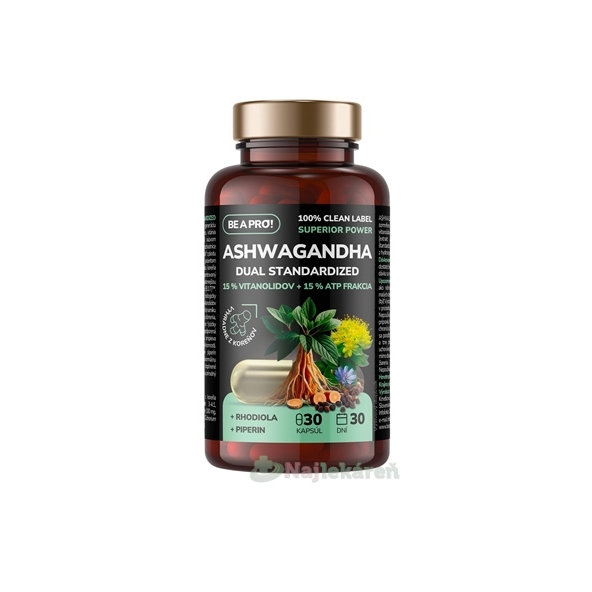 Be a Pro! Ashwagandha Dual Standardized 30 kapslí