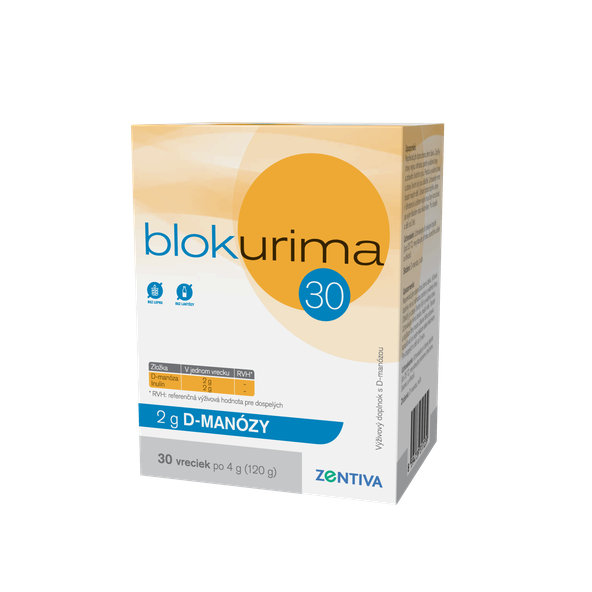 Blokurima 2 g D-manózy na močové cesty 30 sáčků
