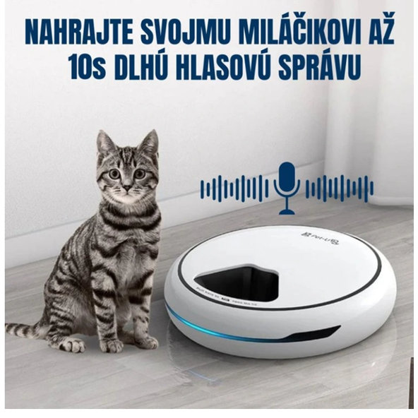 BOT automatický dávkovač krmiva pro zvířata 5 porcí bílý