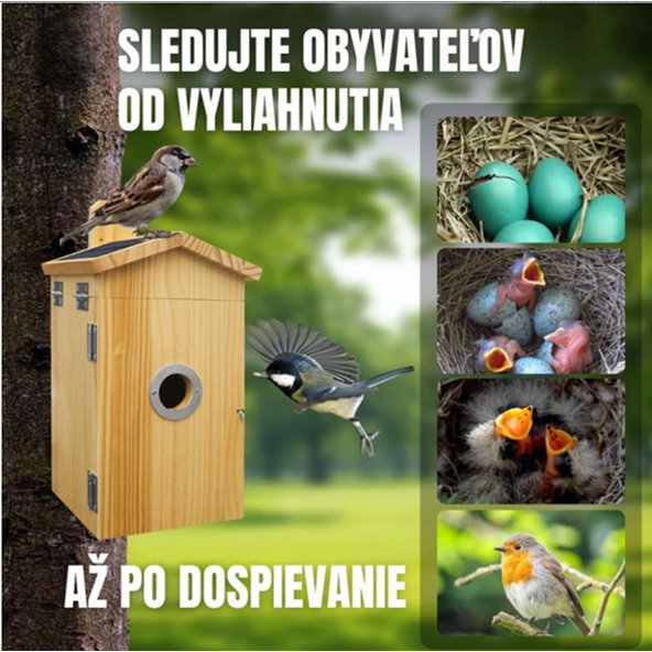 BOT inteligentní ptačí budka s Wi-Fi kamerou Tuya BH2