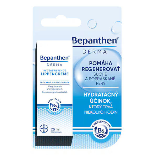 Bepanthen DERMA krém na rty s panthenolem 7,5 ml