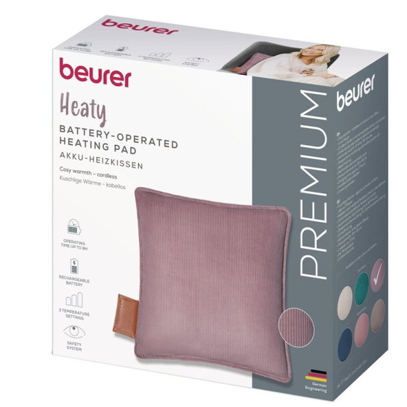 Beurer vyhřívací polštář HK77 Heaty levandulový 45 x 45 cm