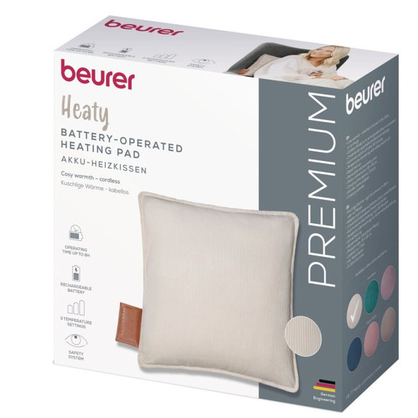 Beurer vyhřívací polštář HK77 Heaty krémový 45 x 45 cm