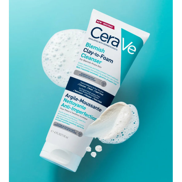 CeraVe čisticí Clay-to-Foam krém 118 ml