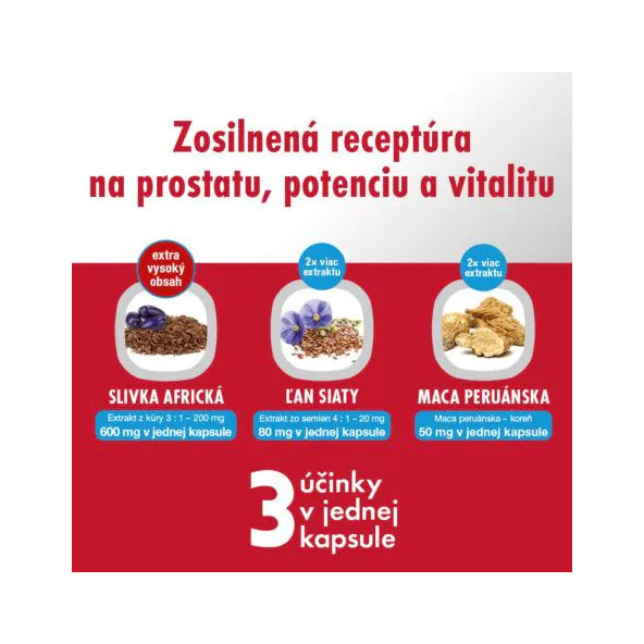 Cemio Red3 prostata, potence, vitalita 60 kapslí